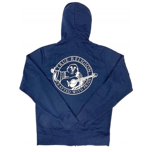 True Religion Men's Zip-Up Hoodie Sweatshirt